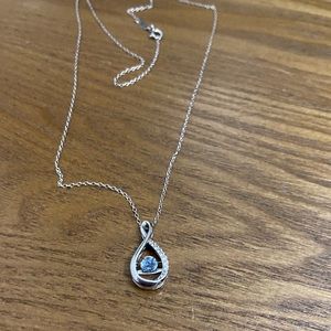 Sterling silver Aquamarine pendant necklace